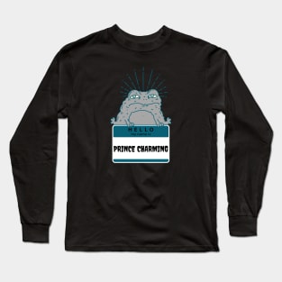 Hello My Name is Prince Charming Frog Long Sleeve T-Shirt